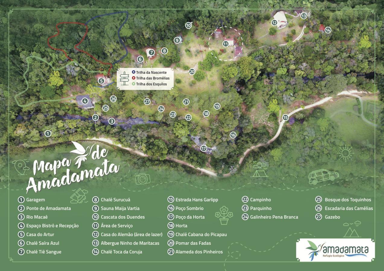 Hotel Refugio Ecologico Amadamata Nova Friburgo Exteriér fotografie